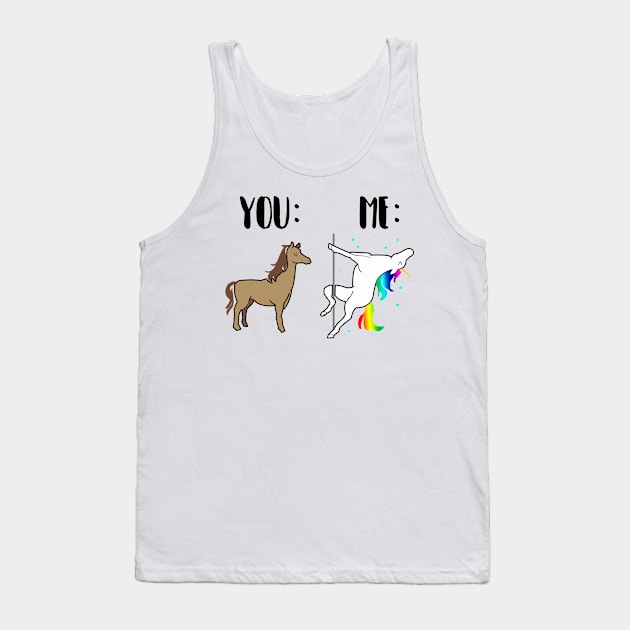 'Horse You Unicorn Me' Lovely Horse LGBT Gift Tank Top by ourwackyhome